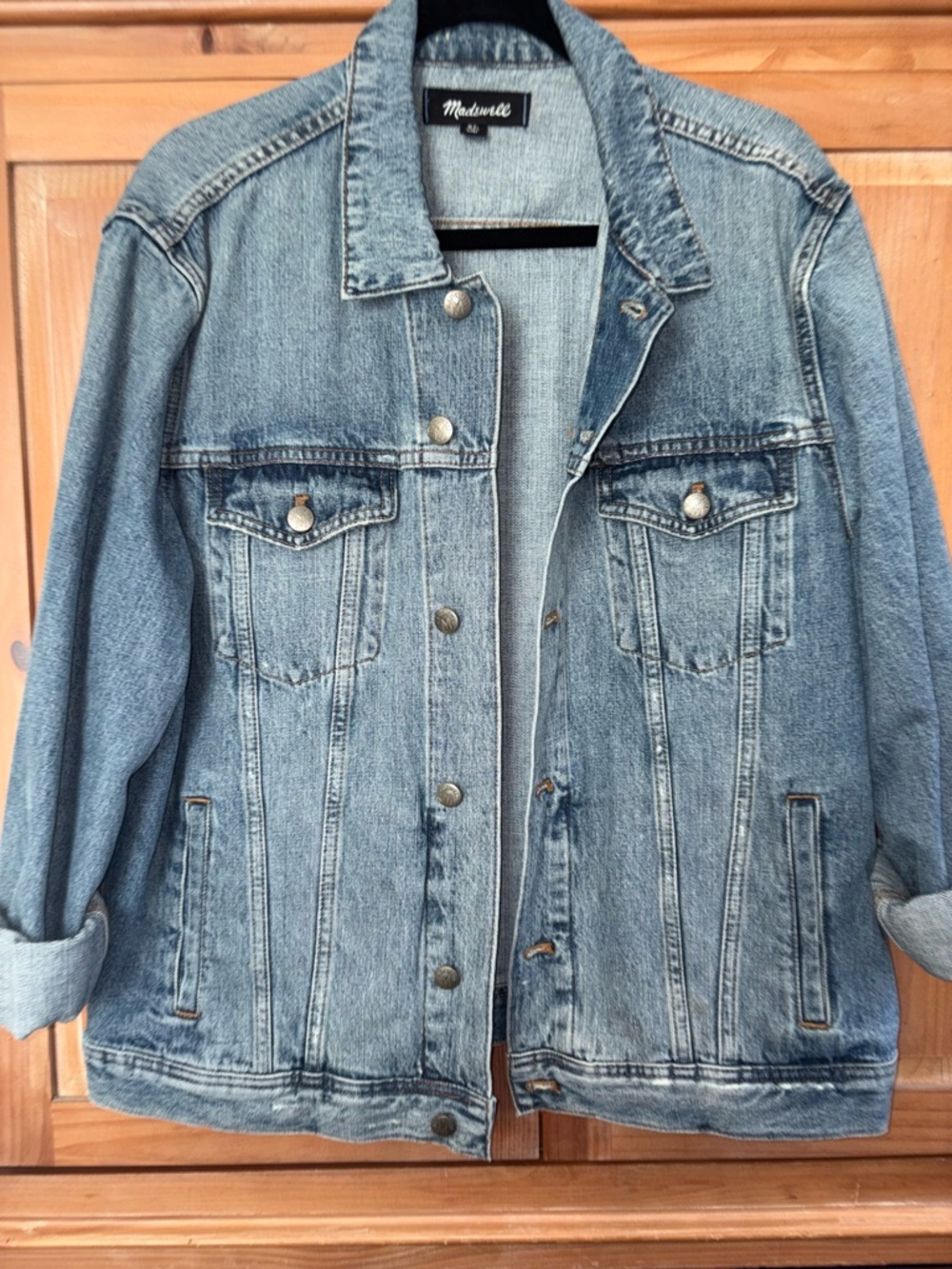 Madewell Faded Blue Denim Trucker Jacket